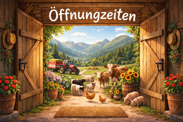 Öffnungszeiten am Steinacherhof Arriach